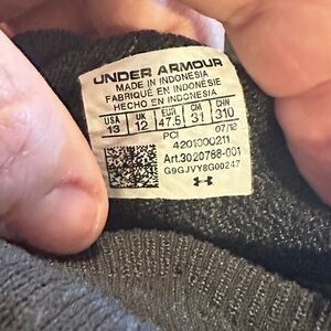 Under Armour Black Athletic Shoes